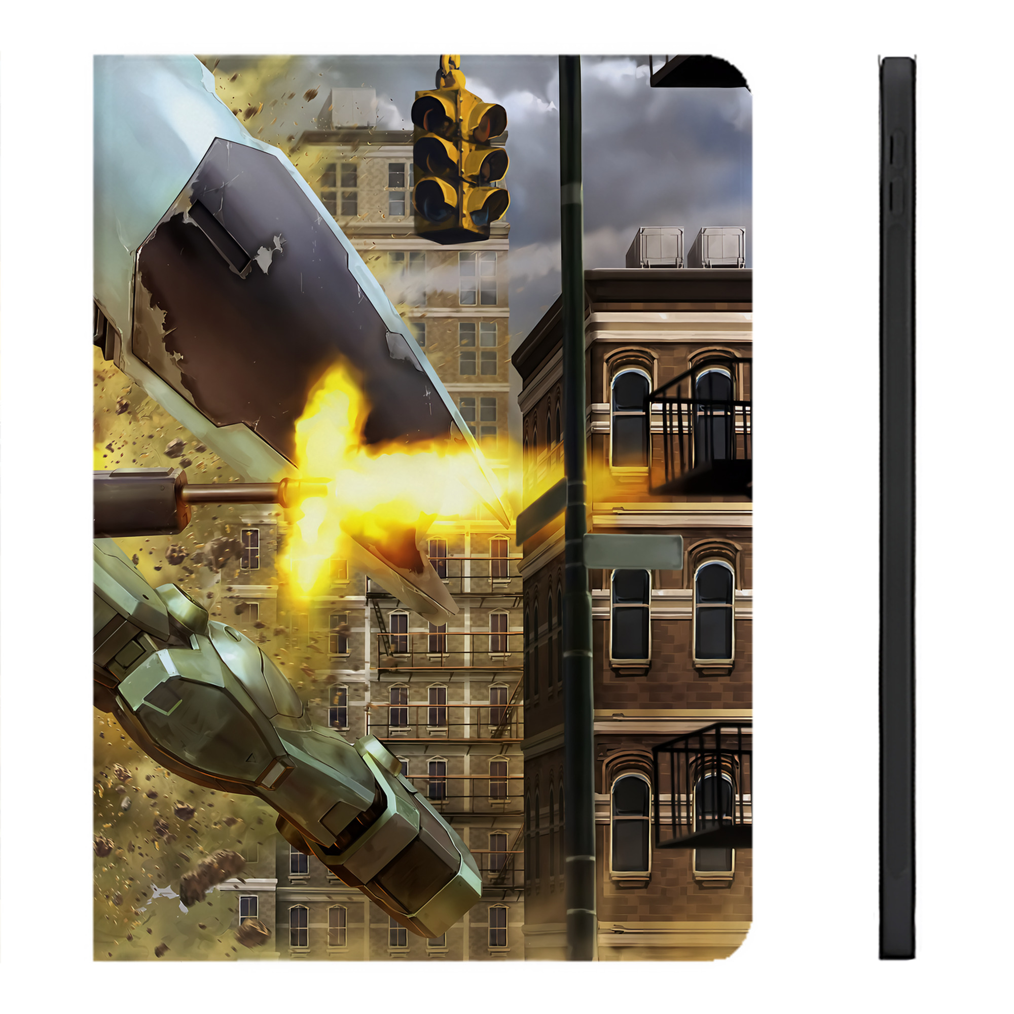 （画像用） 機動戦士ガンダム Mobile Suit Gundam IPadケース ペンホルダー付き ブックスタイルデザイン